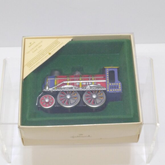 Hallmark Tin Locomotive 1984 Keepsake Ornament QX440-4 #3 In Series - Picture 1 of 8